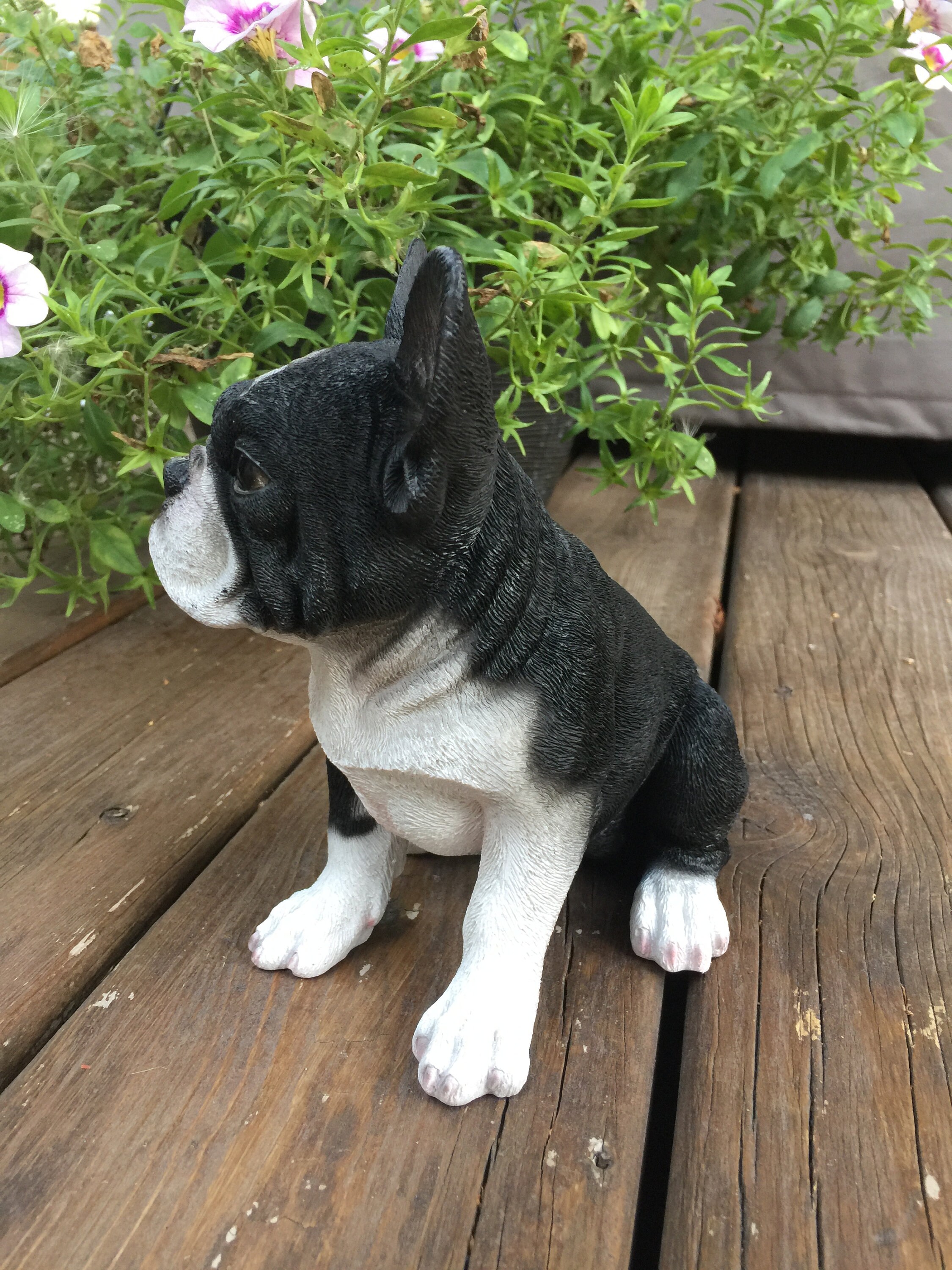 French Bulldog Small Puppy Figurine Dog Sitting Resin Home -  Portugal