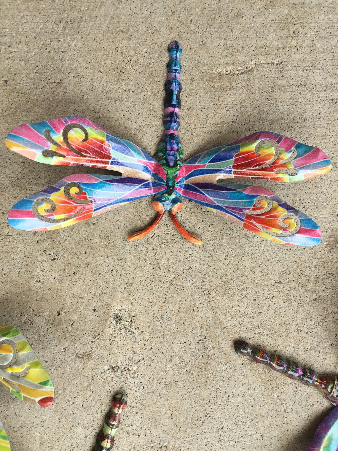 4 Small Metal Dragonflies Wall Plaques Signs/ Home Garden Etsy