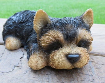 Cement Yorkshire Terrier Yorkie 8 Tall Dog Garden Art Concrete Statue Puppy Pet Memorial Cement Yorkshire Terrier Yorkie 8 Tall Dog Garden Art Concrete Statue Puppy Pet Memorial