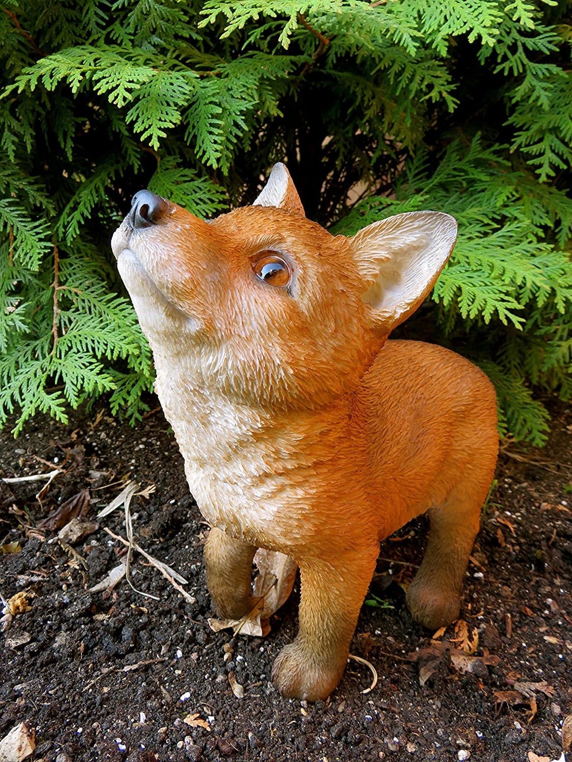 resin fox statue