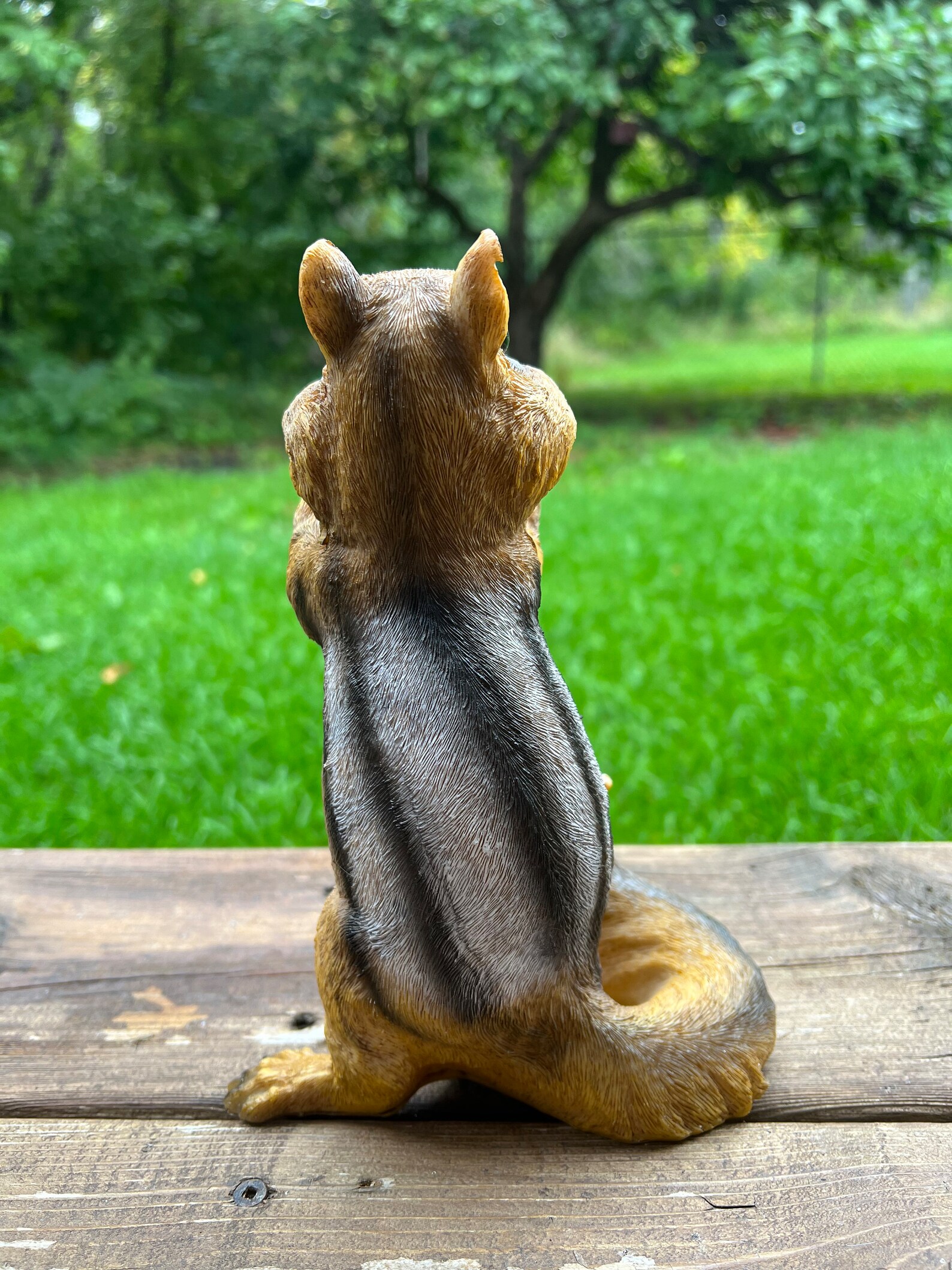 Chipmunk Standing With Nut Figurine Garden Statue Resin Yard - Etsy