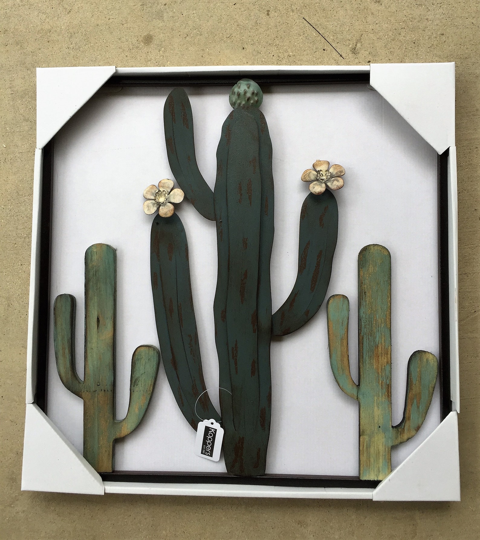 Metal Cactus Wall Plaque Sign Home Garden Decor Cactus Wall Etsy