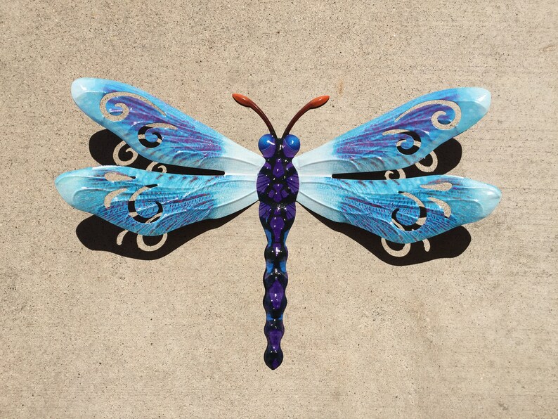 3 Metal Dragonflies Wall Plaques Signs/ Home Garden Decor Etsy