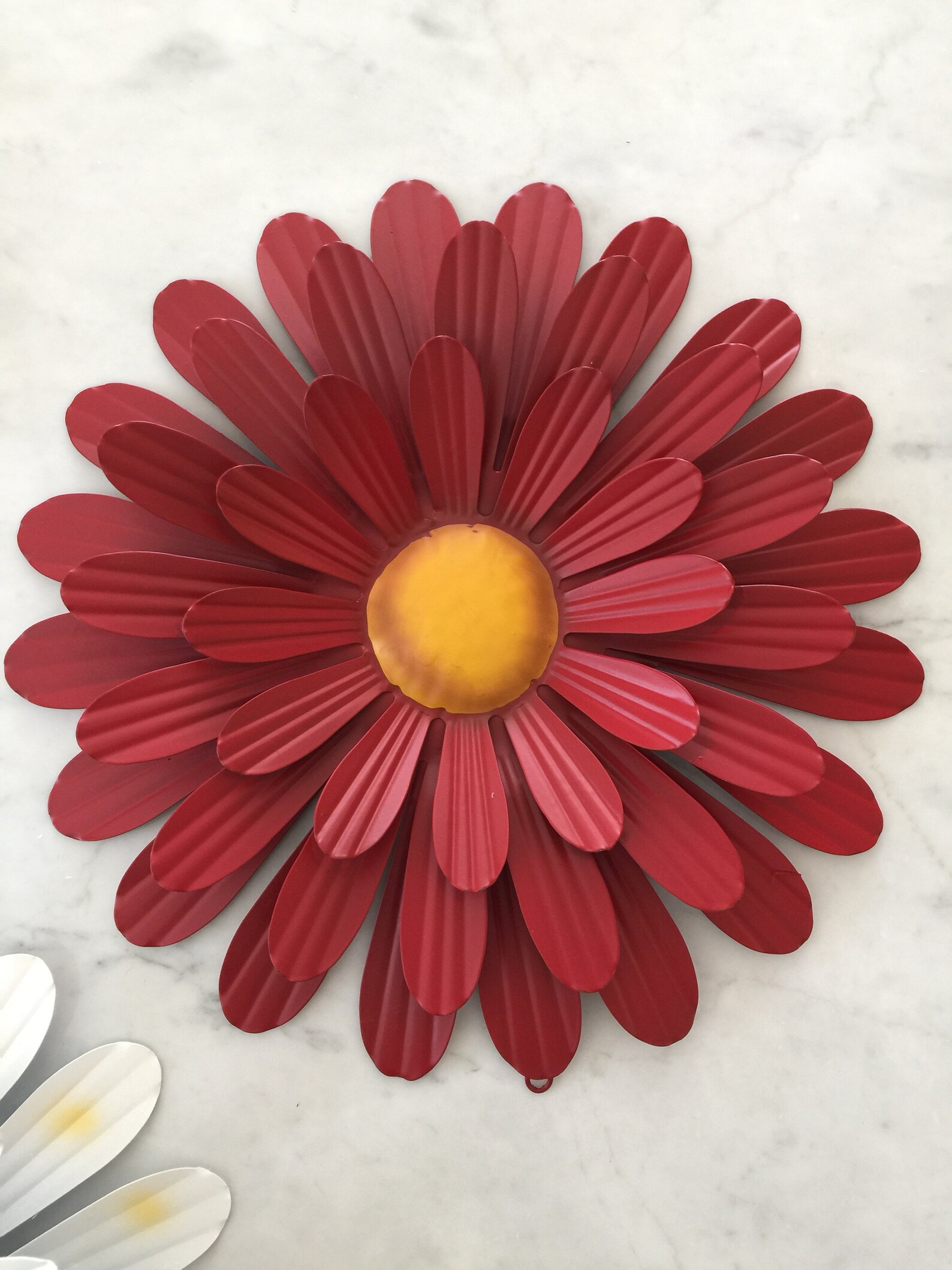 Rustic 3D Metal Wall Flowers/ Set of Three/ Garden Home. Etsy