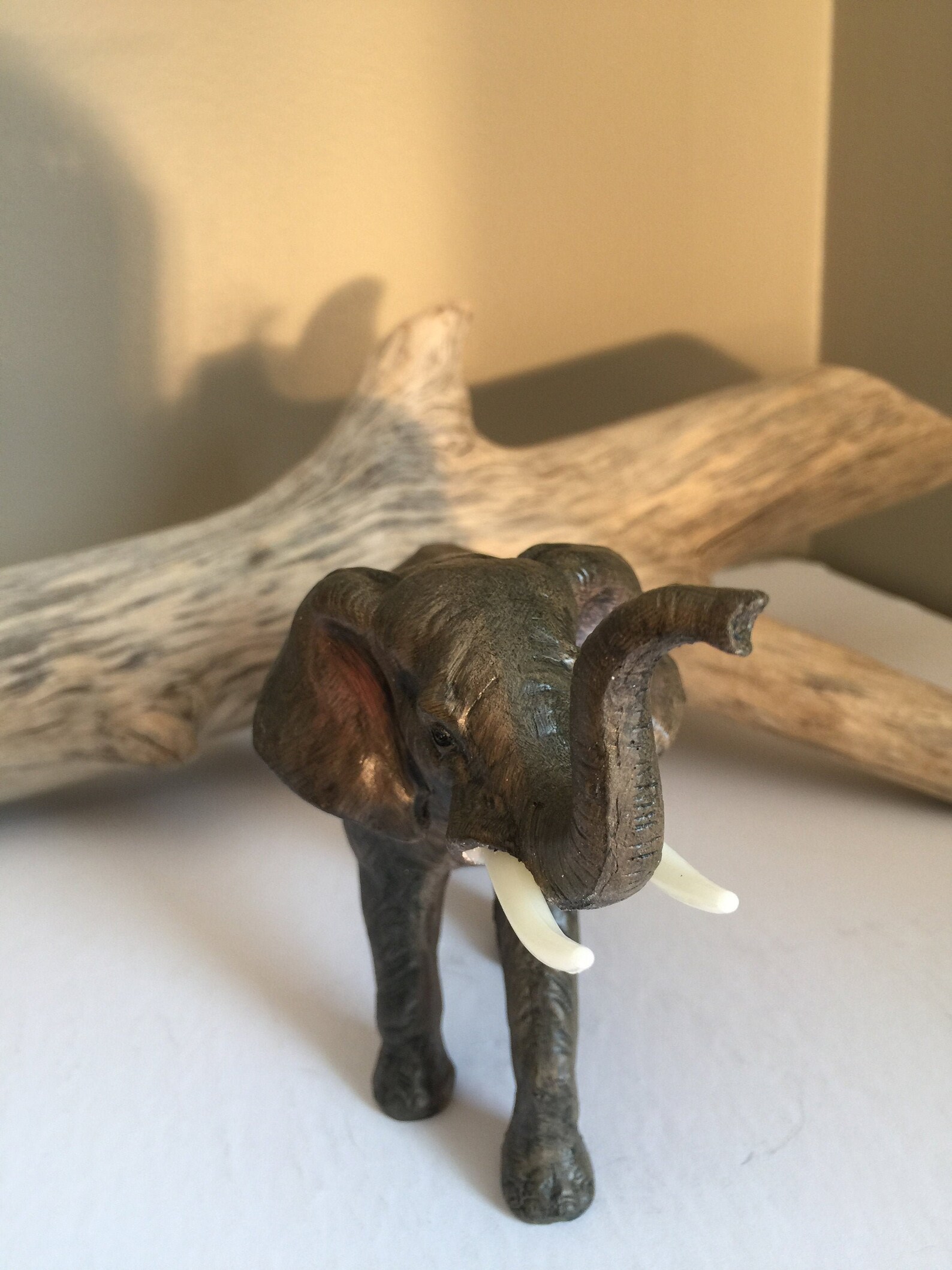 Small Elephant Figurine Resin Yard Ornament Collectible 4.5 | Etsy