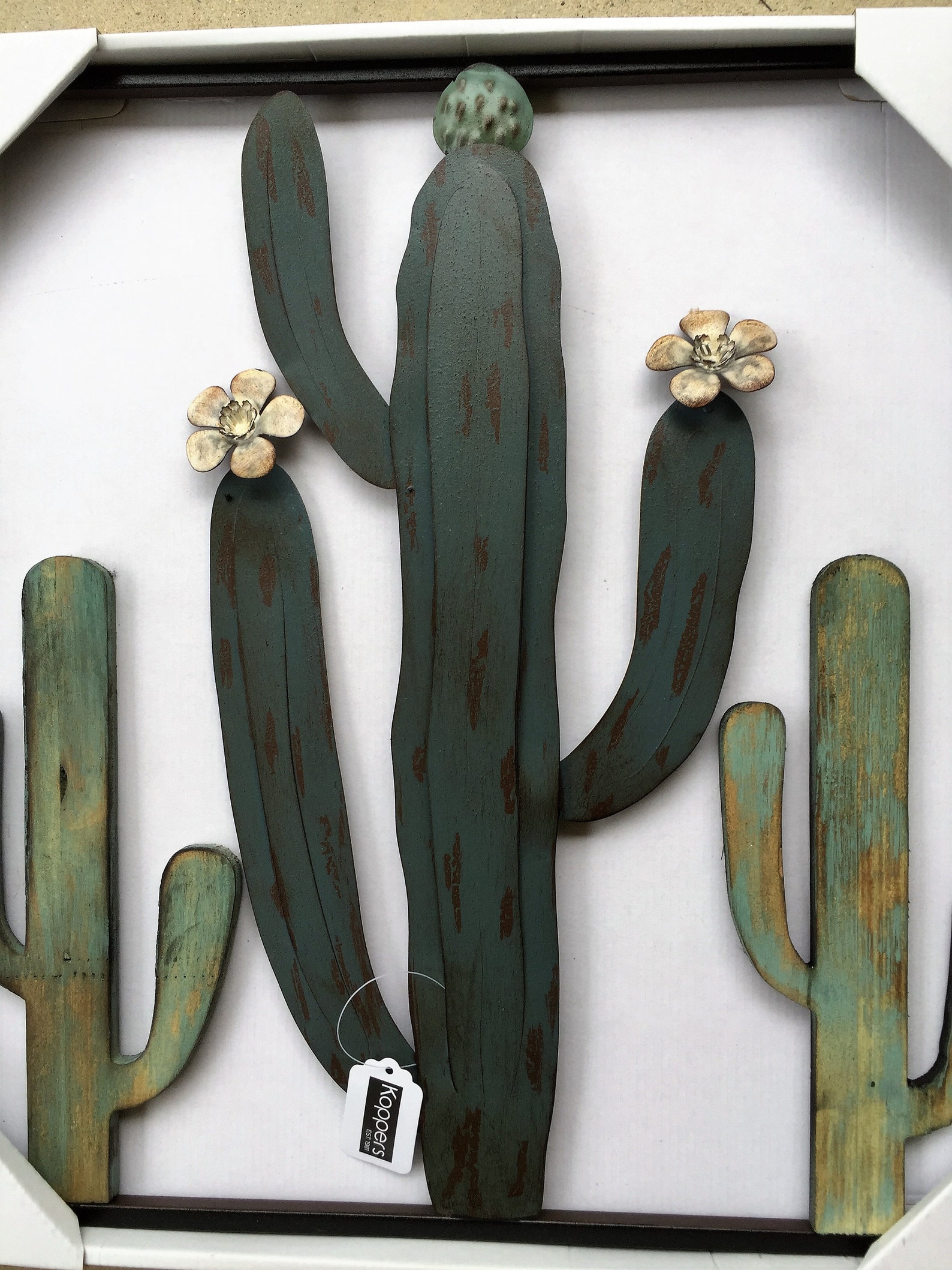 Metal Cactus Wall Plaque Sign Home Garden Decor Cactus Wall Etsy