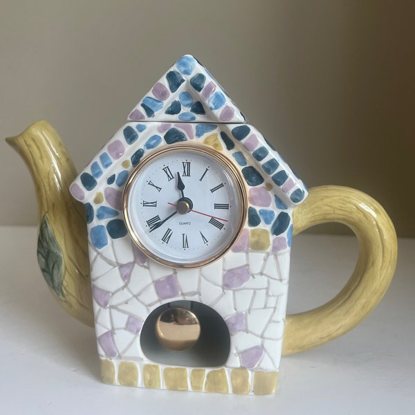 Teapot Clock Etsy