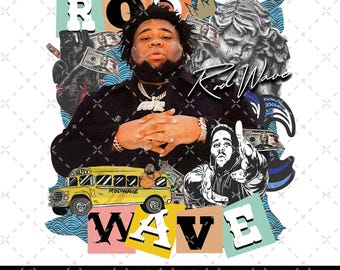 Rod Wave Nostalgia Png File, 90s Rap Music, Rapper Rod Wave Tour Design, Rod Wave Png Design, Rod Wave Nostalgia 2024 Rap Music Png