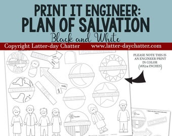 Print it Engineer: Plan of Salvation Black and White