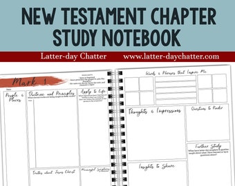 New Testament Chapter Study Notebook