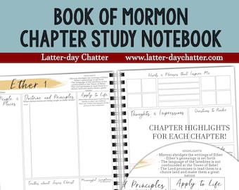 Book of Mormon Chapter Study Notebook