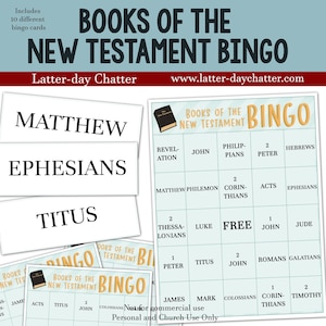 Books of the New Testament Bingo