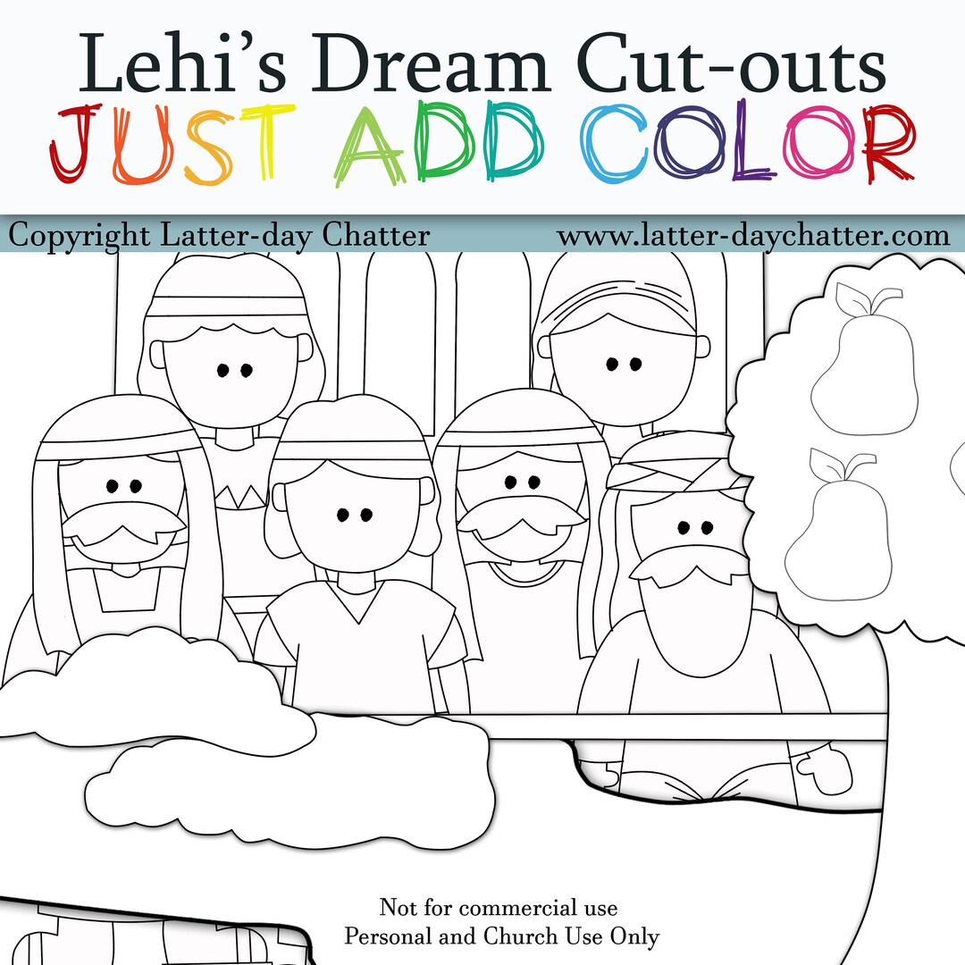 Lehi’s Dream Cut-outs-just ADD COLOR - Etsy Australia