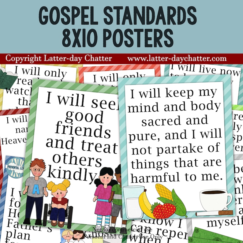 Gospel Standards Posters 8x10 - Etsy
