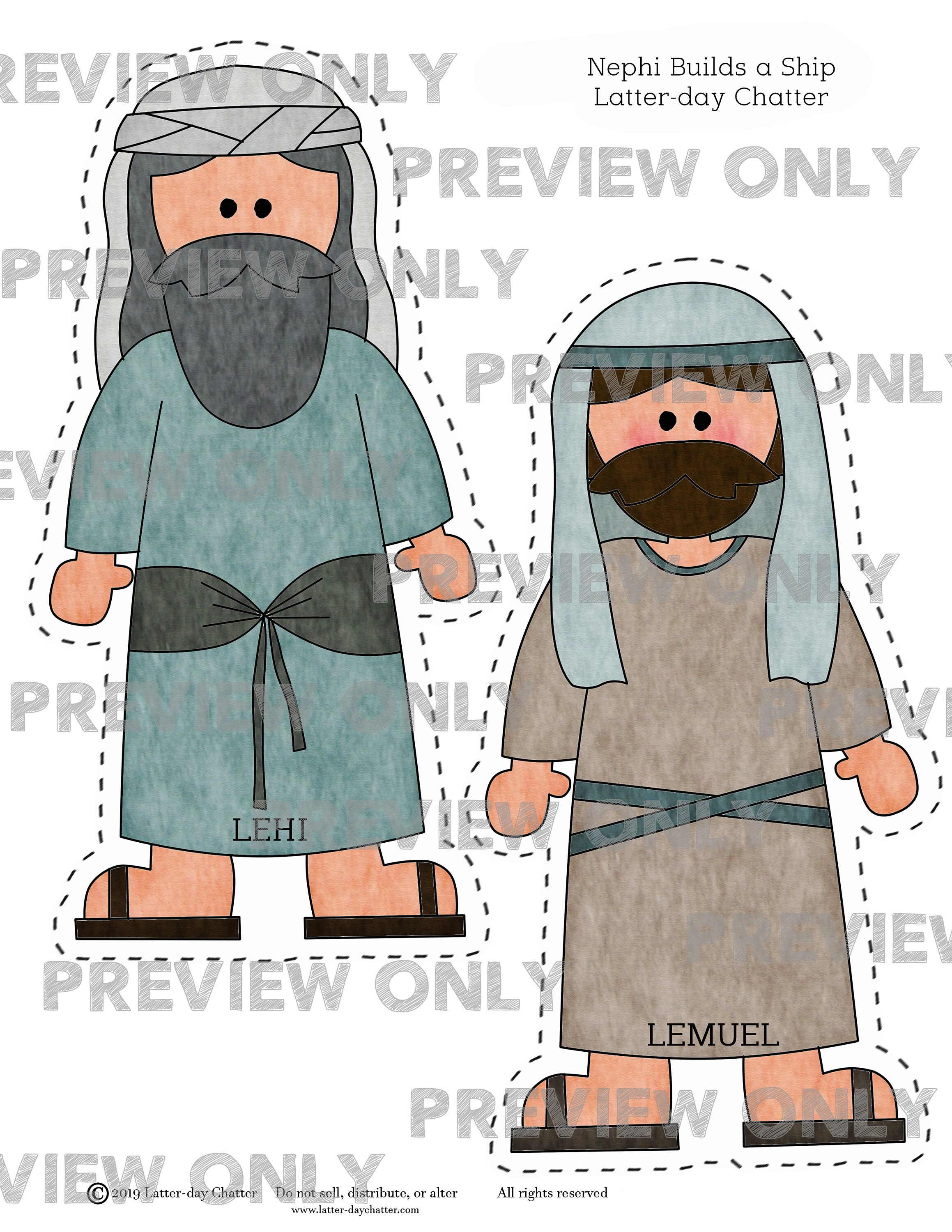 Nephi Builds a Ship Cut-outs (Download Now) - Etsy