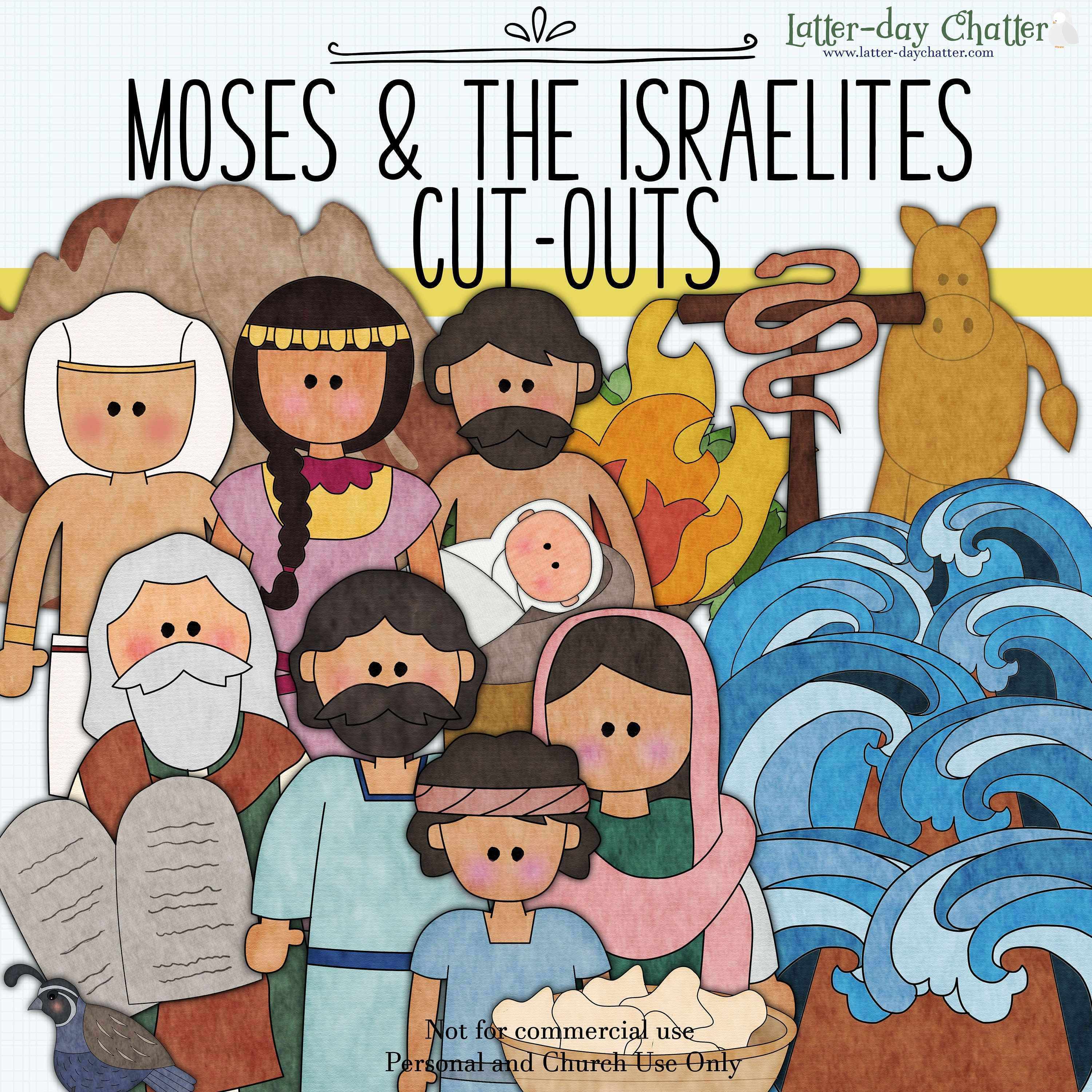 NEW: Moses & the Israelites Cut-outs - Etsy Canada