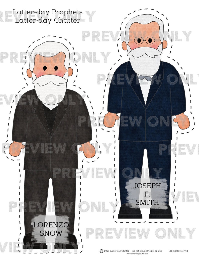 NEW: Latter-day Prophets Cut-outs image 3