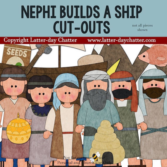 Nephi Builds a Ship Cut-outs - Etsy