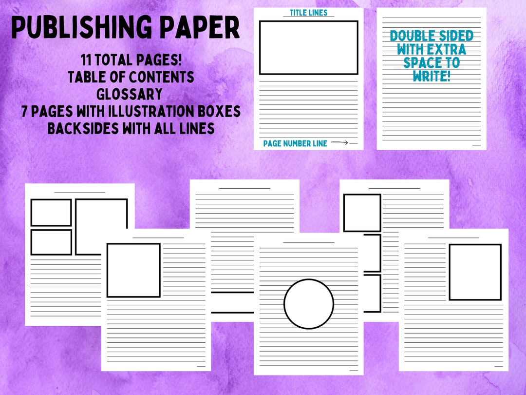 Publishing paper writing paper printable writing paper worksheets kids