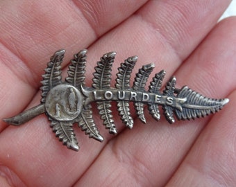 Broche Religieuse Ancienne En Argent Sterling La Vierge Marie - Vers 1900/1920