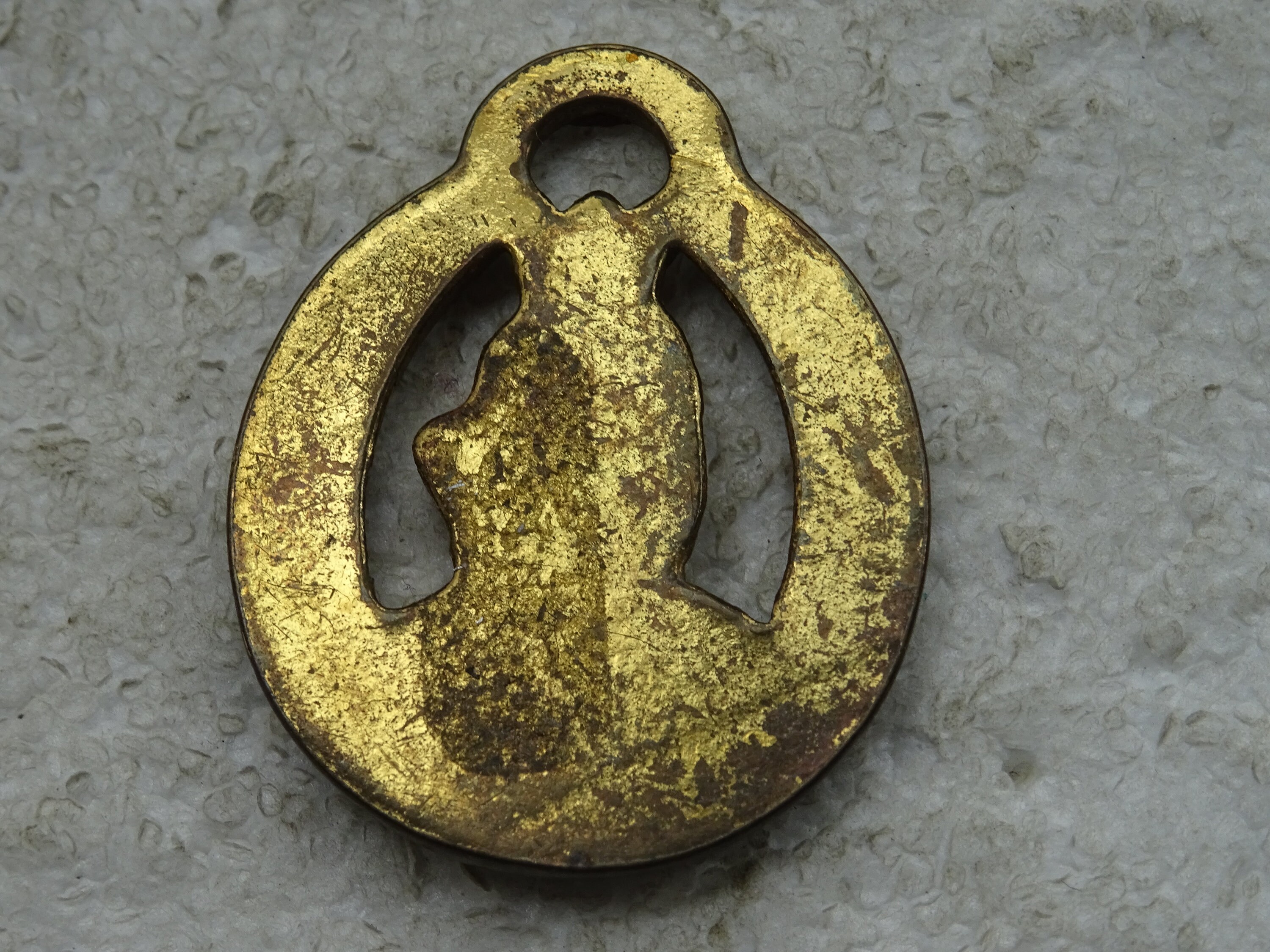 Pendentif Médaillon Martingale En Métal - Fer à Cheval Et Tête De Cheval - Porte-bonheur