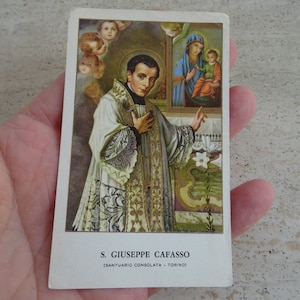Carte catholique antique religieuse de Giuseppe Joseph Cafasso. K 24