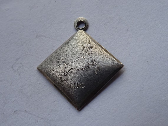 Vintage silver ( MARKED ) Zodiac constellation me… - image 9