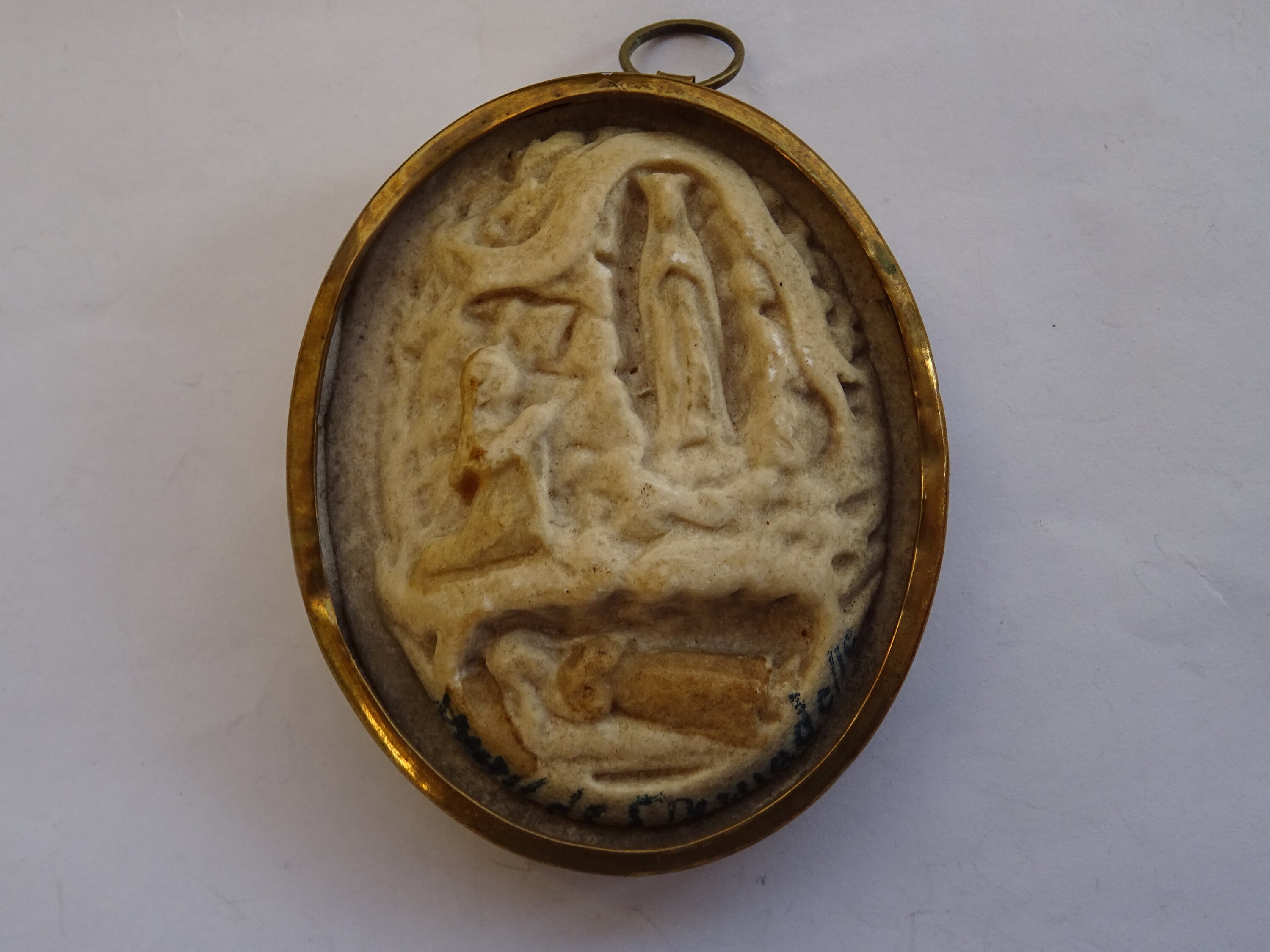 Religious Antique French Copper Reliquary Shrine Relic Meerschaum of ...