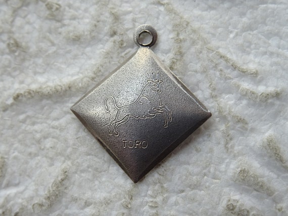 Vintage silver ( MARKED ) Zodiac constellation me… - image 6