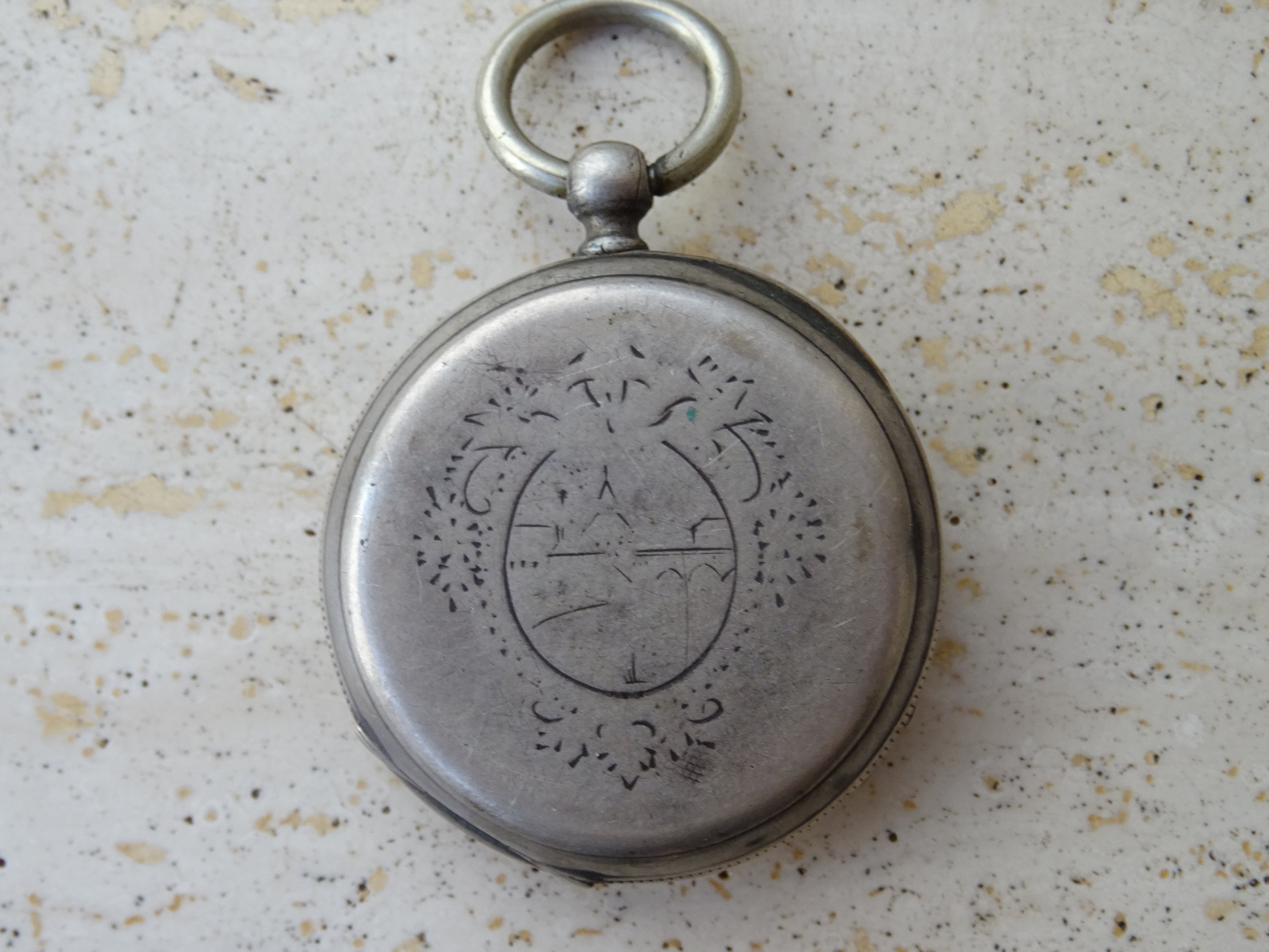 Montre à Gousset Argent Art Déco Des Années 1920 - Mécanique Manuelle, Fonctionne
