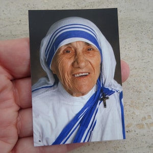 Religious card Mother Teresa, now Saint Teresa of Calcutta Kalkutta. ( T 3 )
