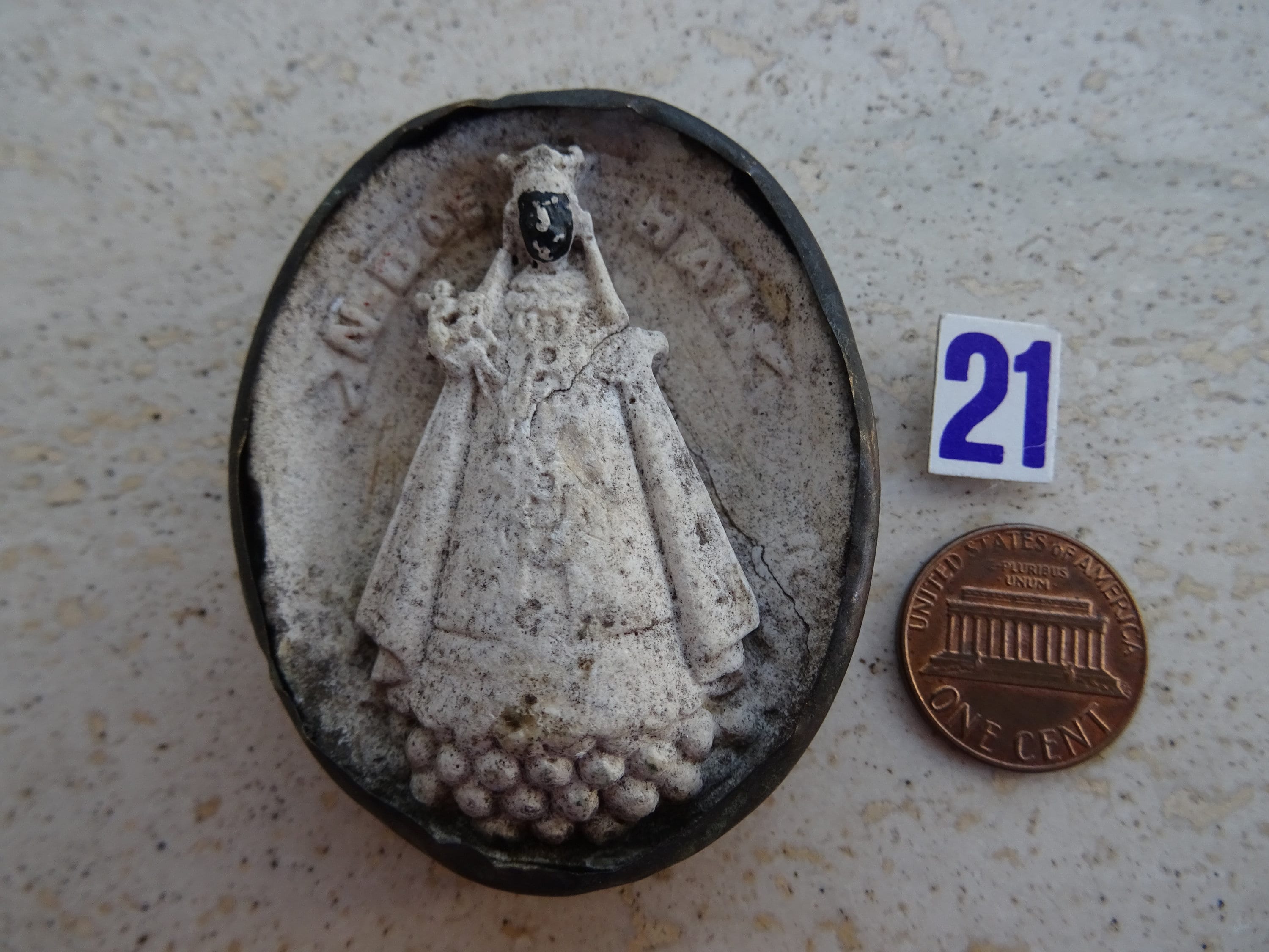 Religious Antique French Copper Reliquary Shrine Relic Meerschaum of ...