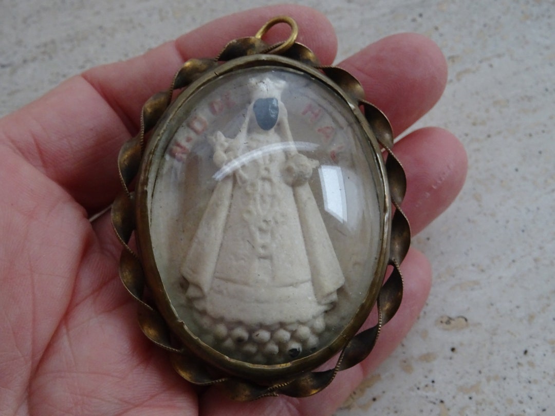 Religious Antique French Copper Reliquary Shrine Relic Meerschaum of ...