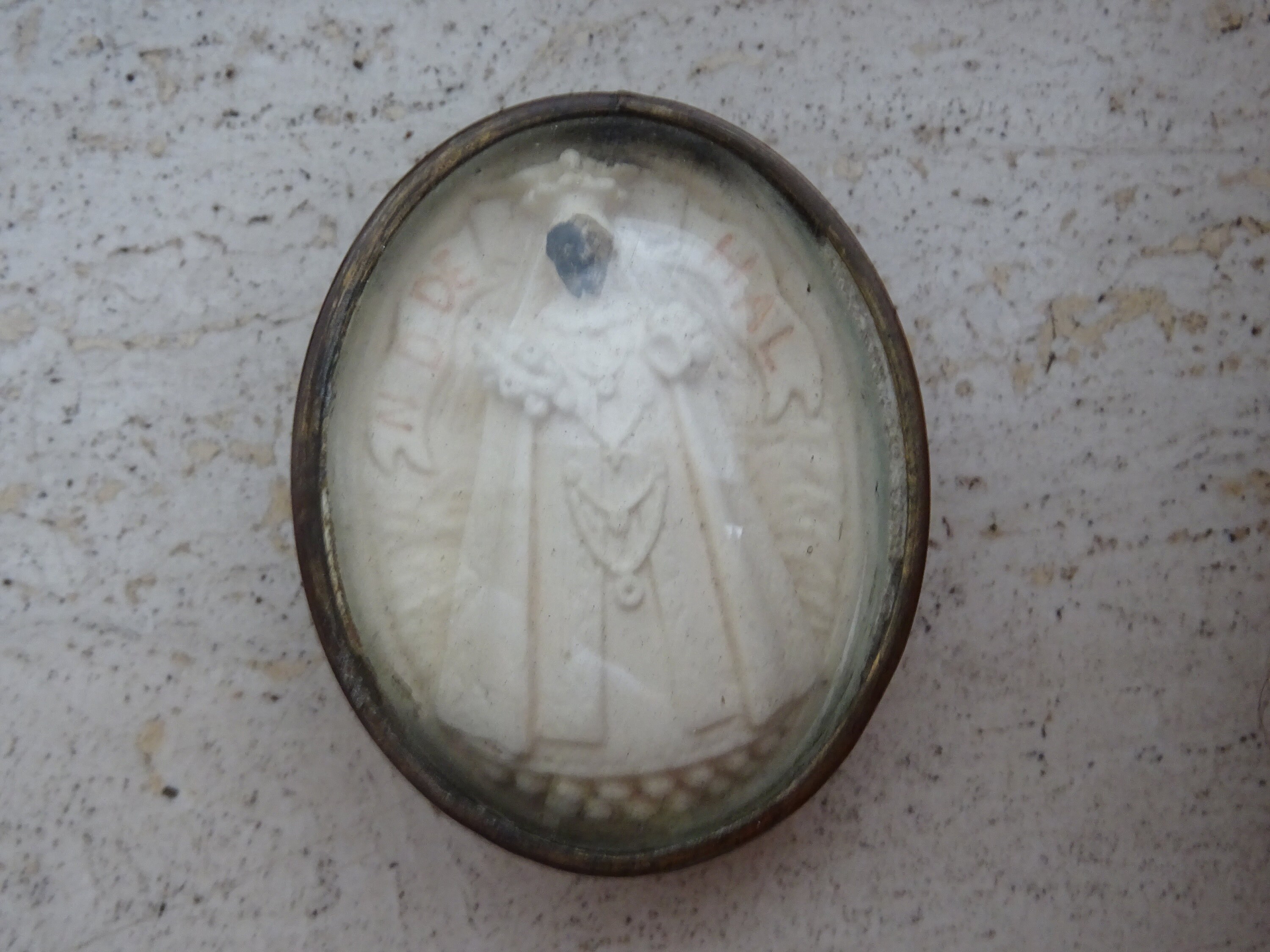 Religious Antique French Copper Reliquary Shrine Relic Meerschaum of ...