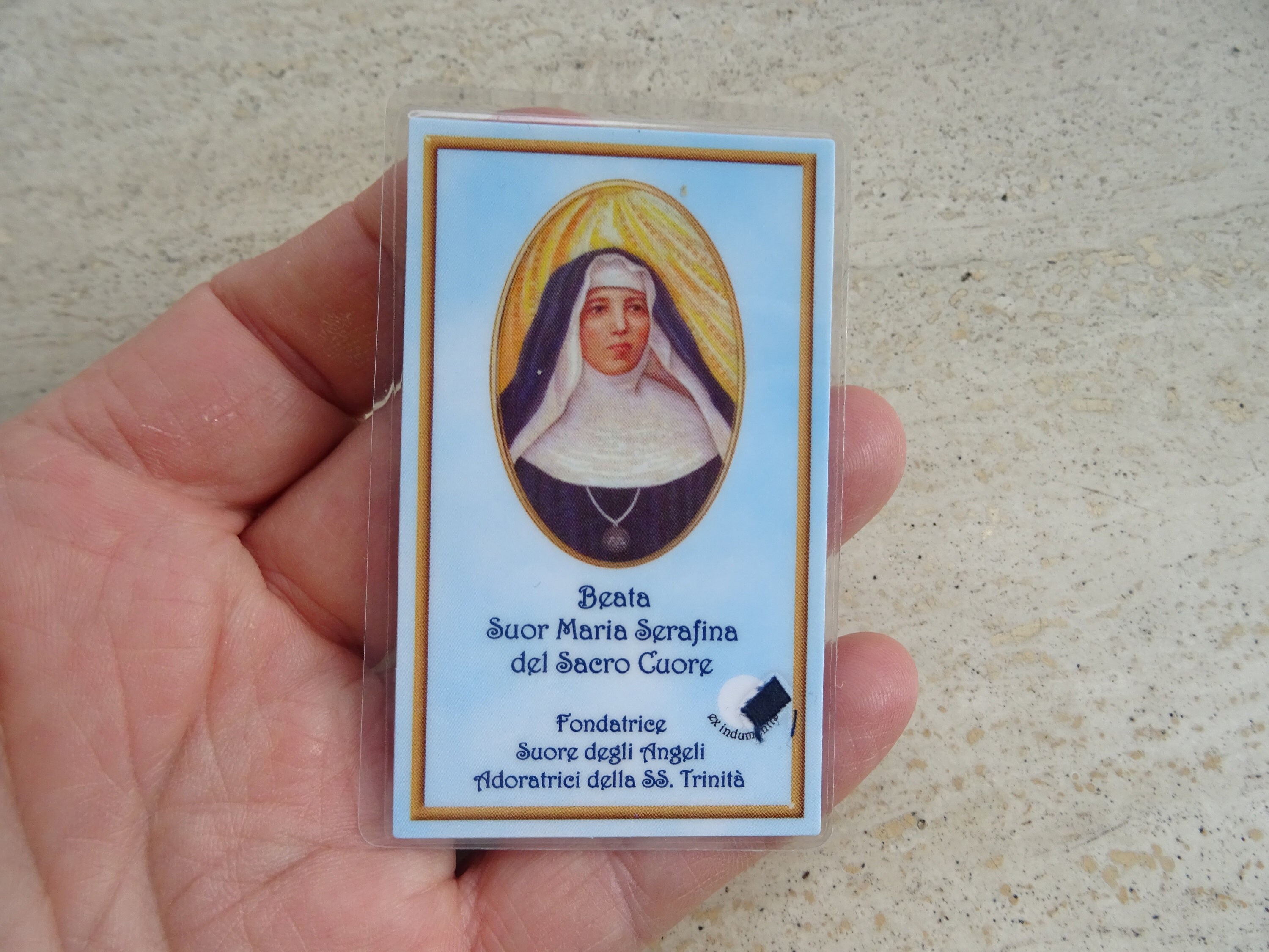 Religious Catholic Card Shrine With Relic of Saint Maria - Etsy