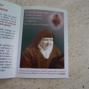 Religiöse katholische Karte mit dem seligen Heiligen Jaime y Sta. Therese. ( T 10 )