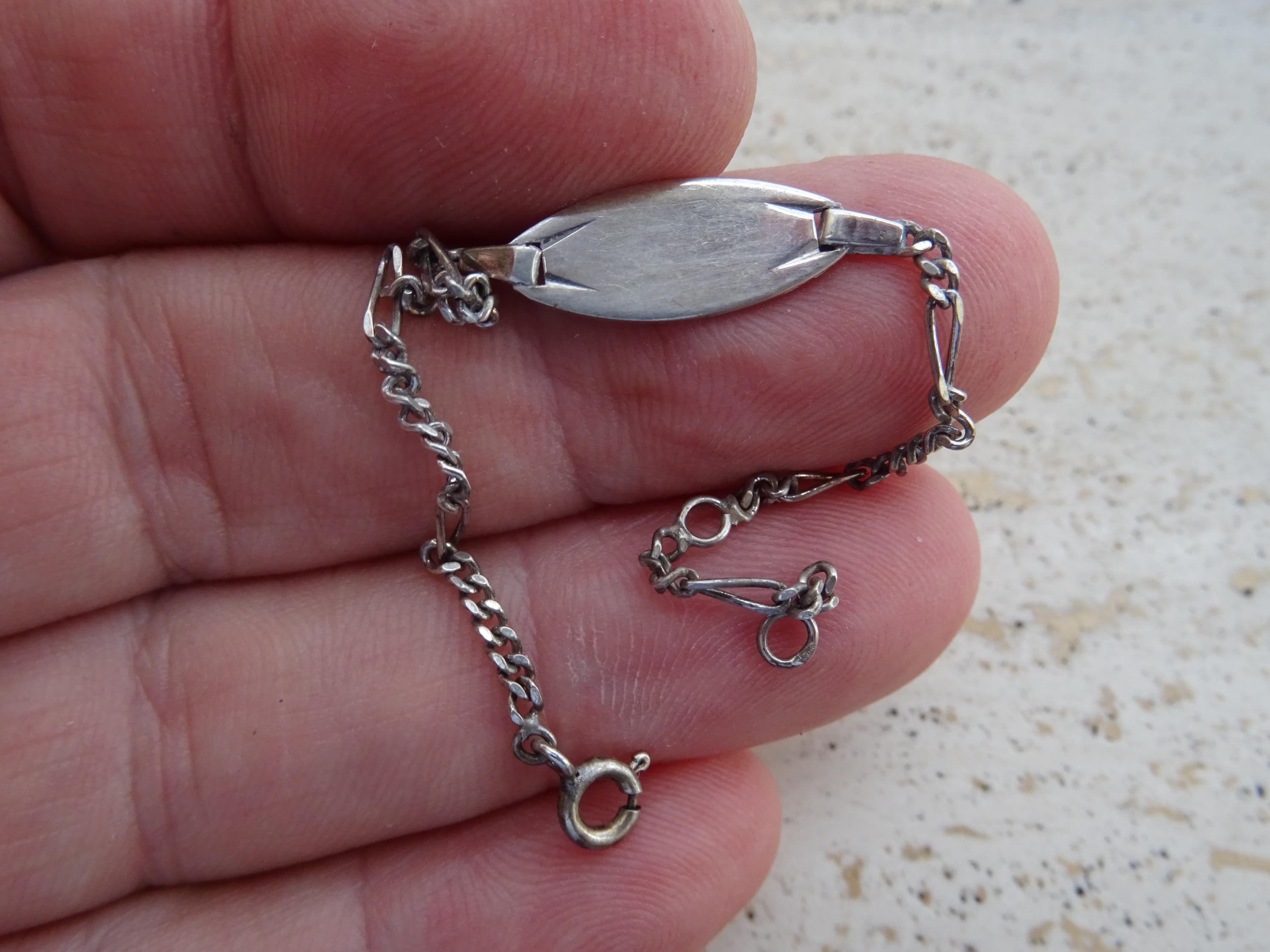 Vintage Identity Bracelet - Etsy