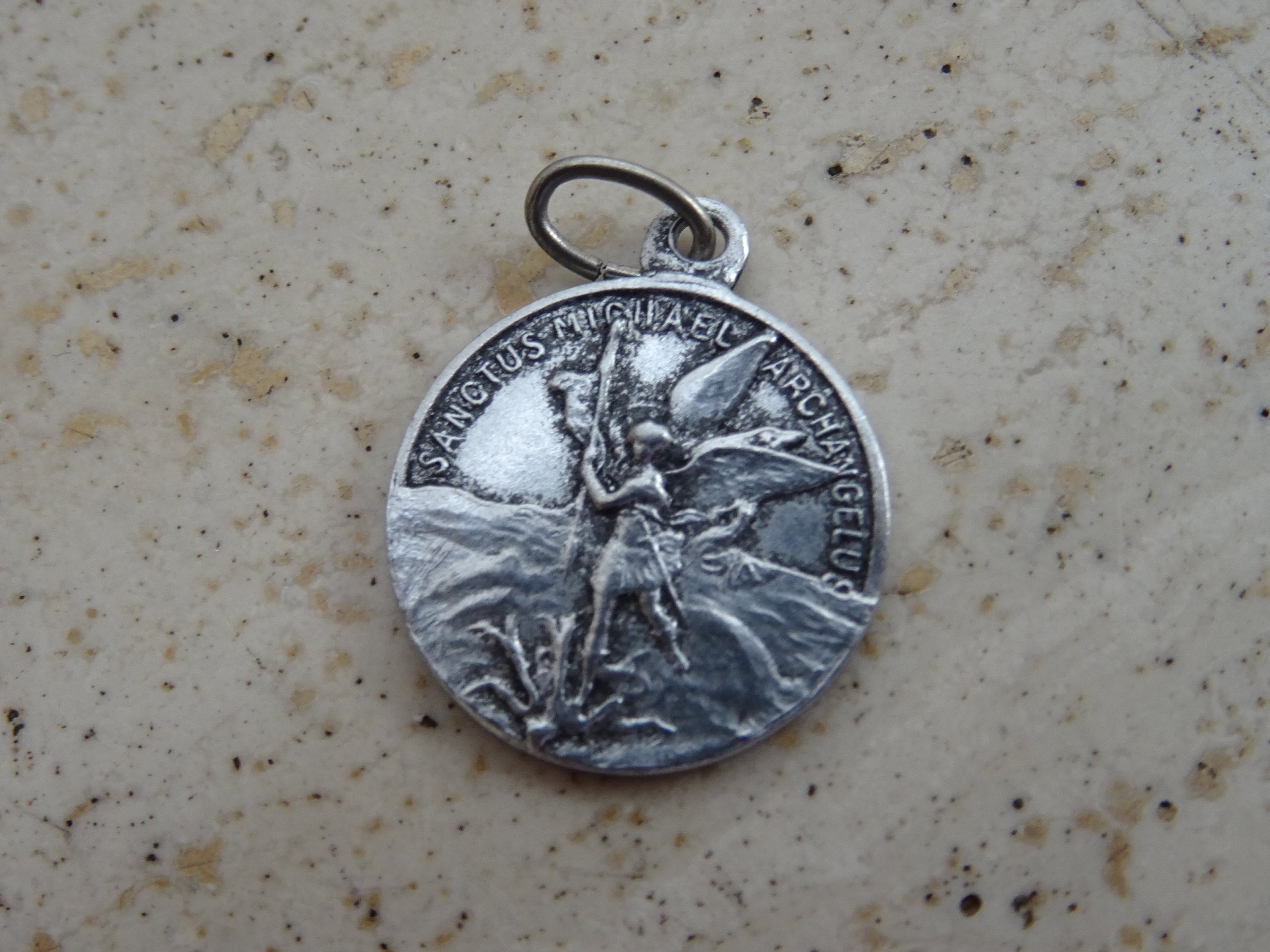 Religious Antique French Catholic Medal Pendant Medaillon Charm Medallion  of Saint Michael Archangel. ( C 21 ) - Etsy