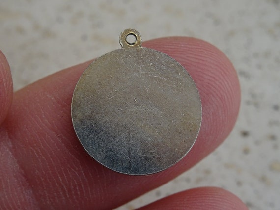 Vintage silver plated Zodiac constellation medal … - image 3