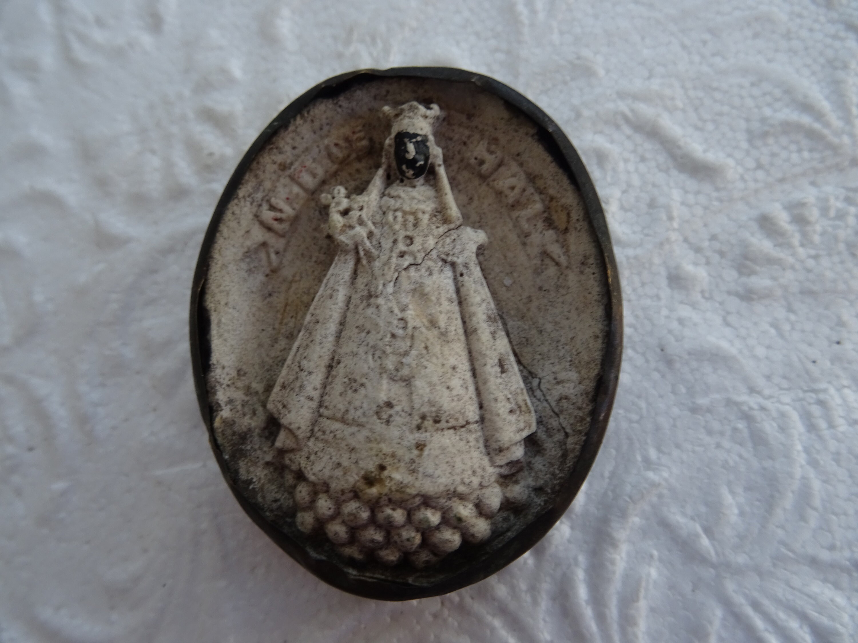 Religious Antique French Copper Reliquary Shrine Relic Meerschaum of ...