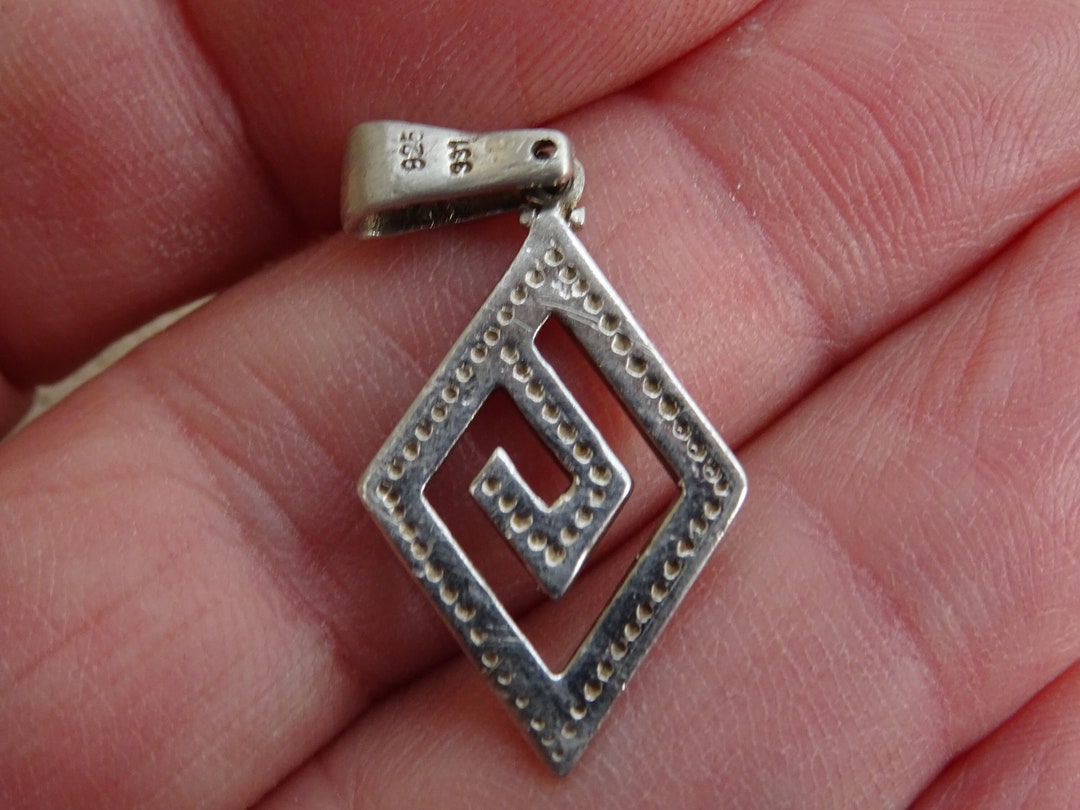 Vintage French Silver MARKED 825 Medal Pendant Charm Medallion. B 15 Etsy