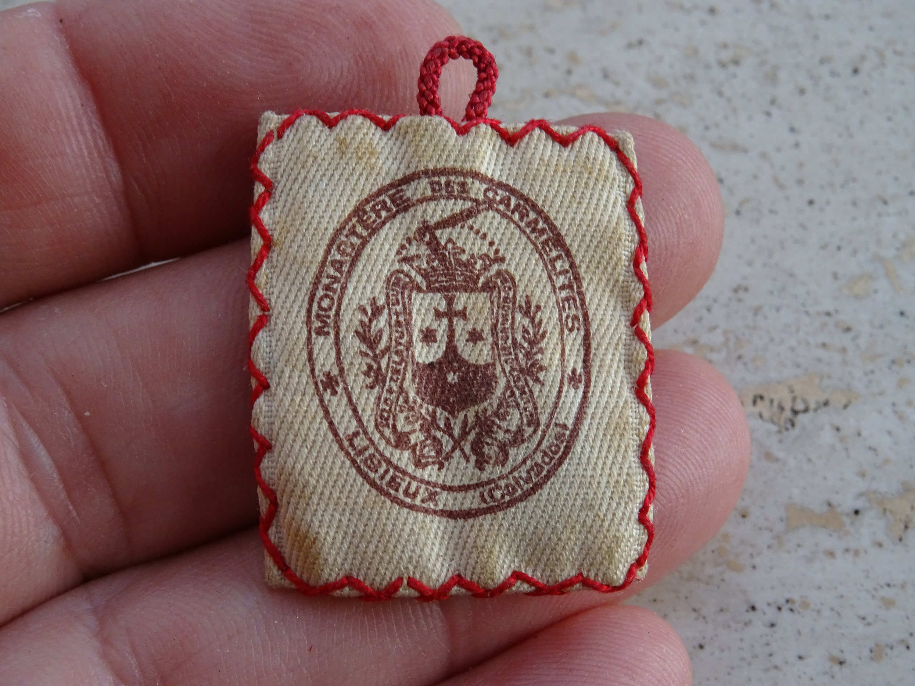 Rare Reliquaire – Tissu De Sainte Thérèse – Étoffe Ayant Touché à La Sainte – France