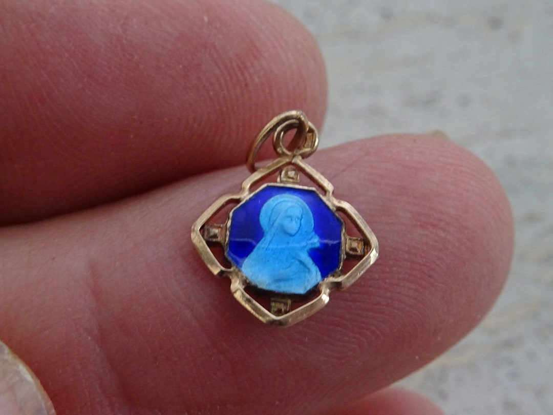 Medaglietta Cristiana MENDEL Collana Con Medaglione Gesù E Sant'Antonio - In Acciaio Inossidabile, Ciondolo Religioso Collana Cristiana Con Due Santi - Foto 3