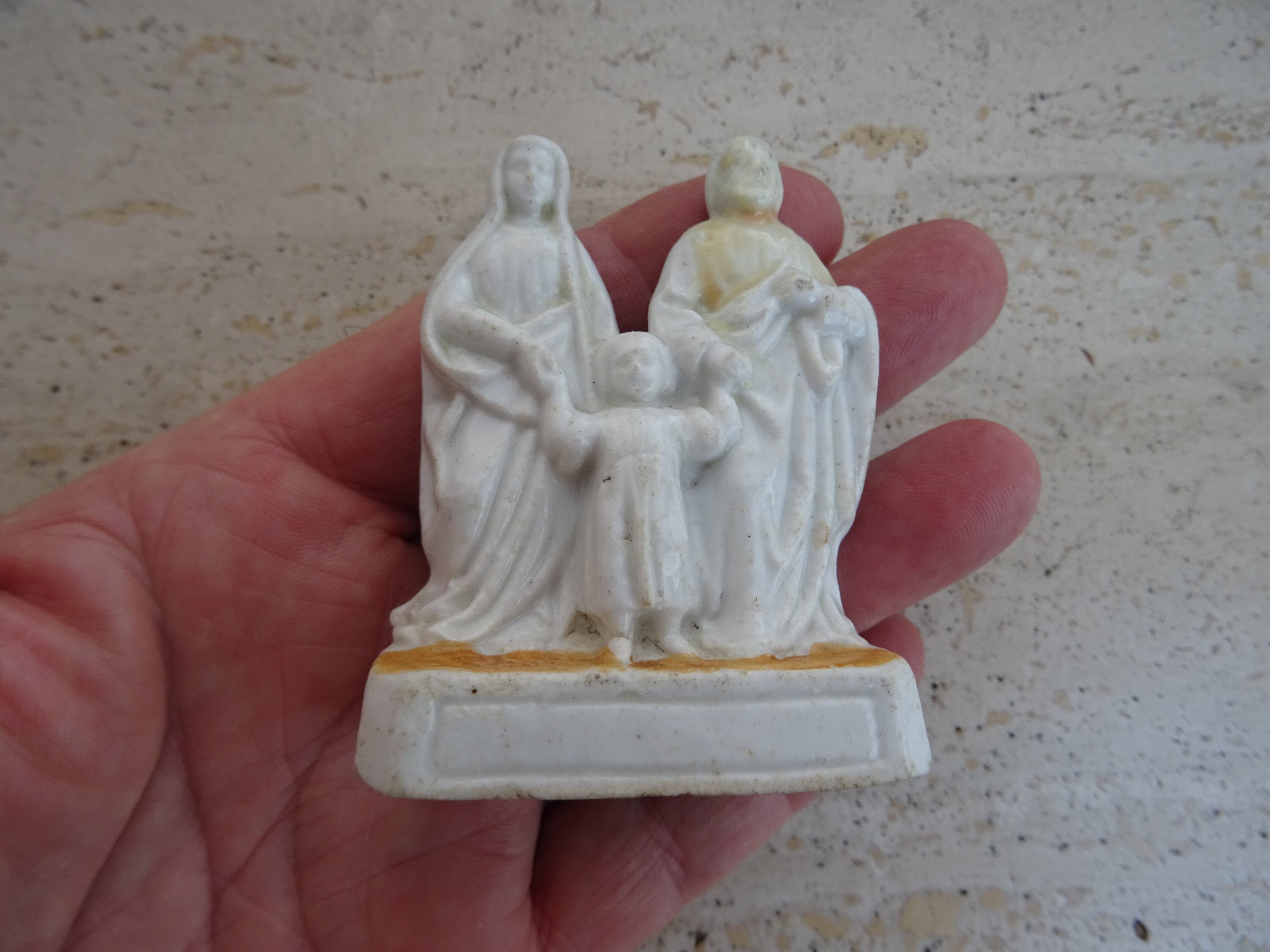Religious Antique Catholic French Porcelainen Statue of Holy Etsy UK