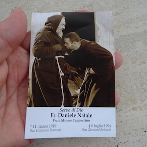 Religiöse katholische Karte des seligen Heiligen Daniele Natale.   ( T 25 )