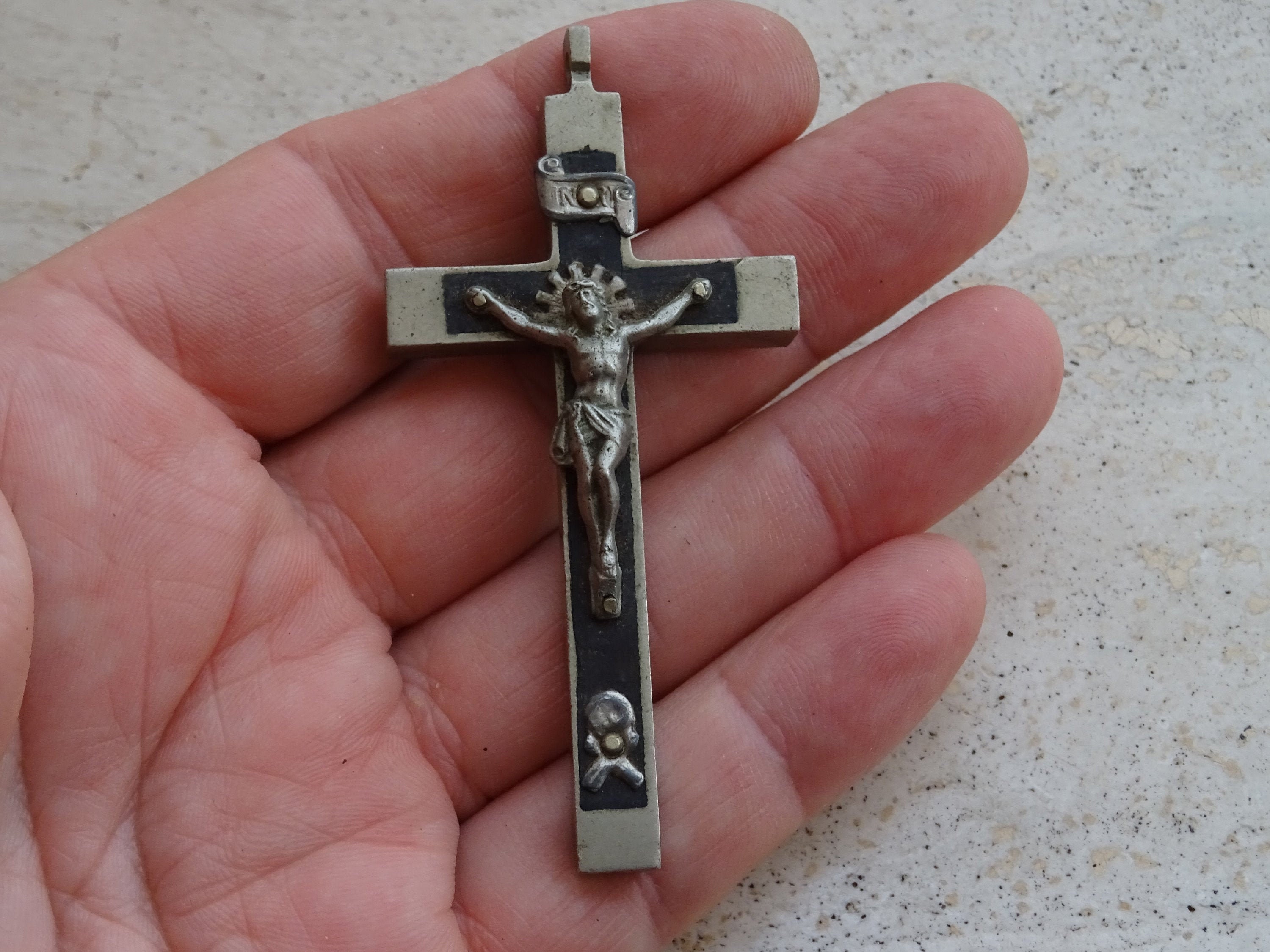 Crucifix Skull and Cross Bones Etsy