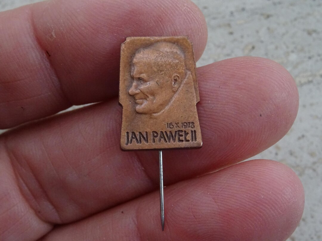 Religious Vintage Catholic Medal Pin of Papa Pope John Paul II. ( 31 ...