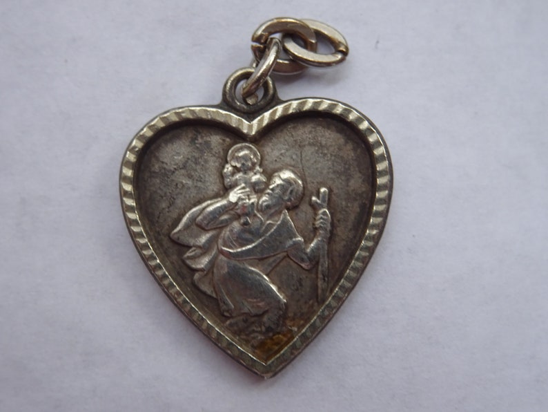 Religious Antique French Silver Plated Catholic Medal Pendant - Etsy