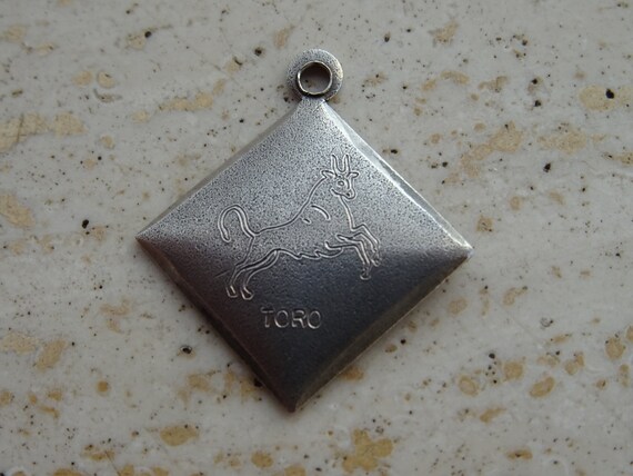 Vintage silver ( MARKED ) Zodiac constellation me… - image 4