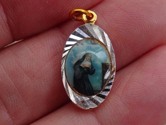 BIJOU / ANCIEN Pendentif Medaille Religieuse Pie Xii Ref Ap174/1 EUR 10